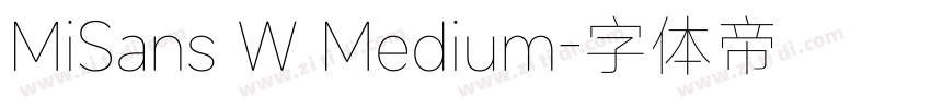 MiSans W Medium字体转换